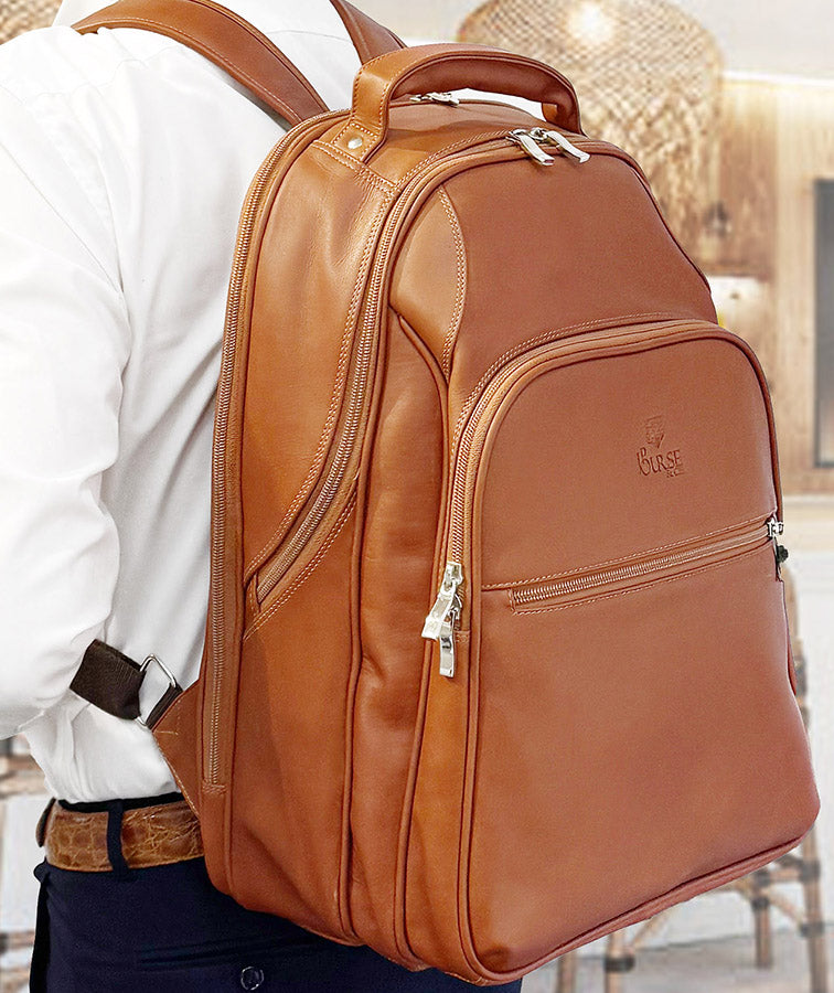 cpj leather backpack Valley Handcrafted Top Grain This tech backpack is perfect for the professional on the go Jaycee Extra-Small Pebbled Leather Convertible